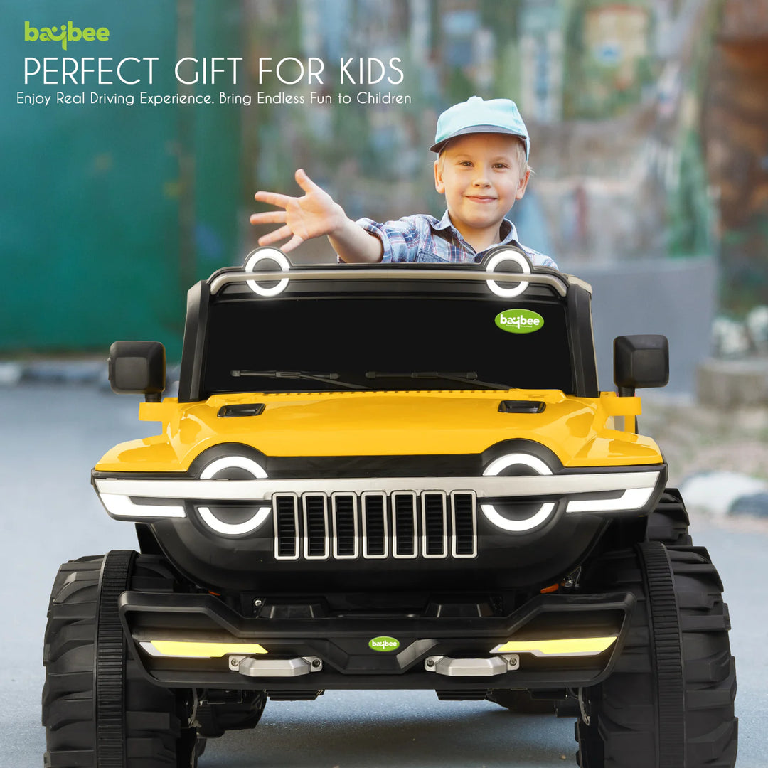 Kidzon Hulk Kids Battery Operated Jeep for Kids with Music & Light