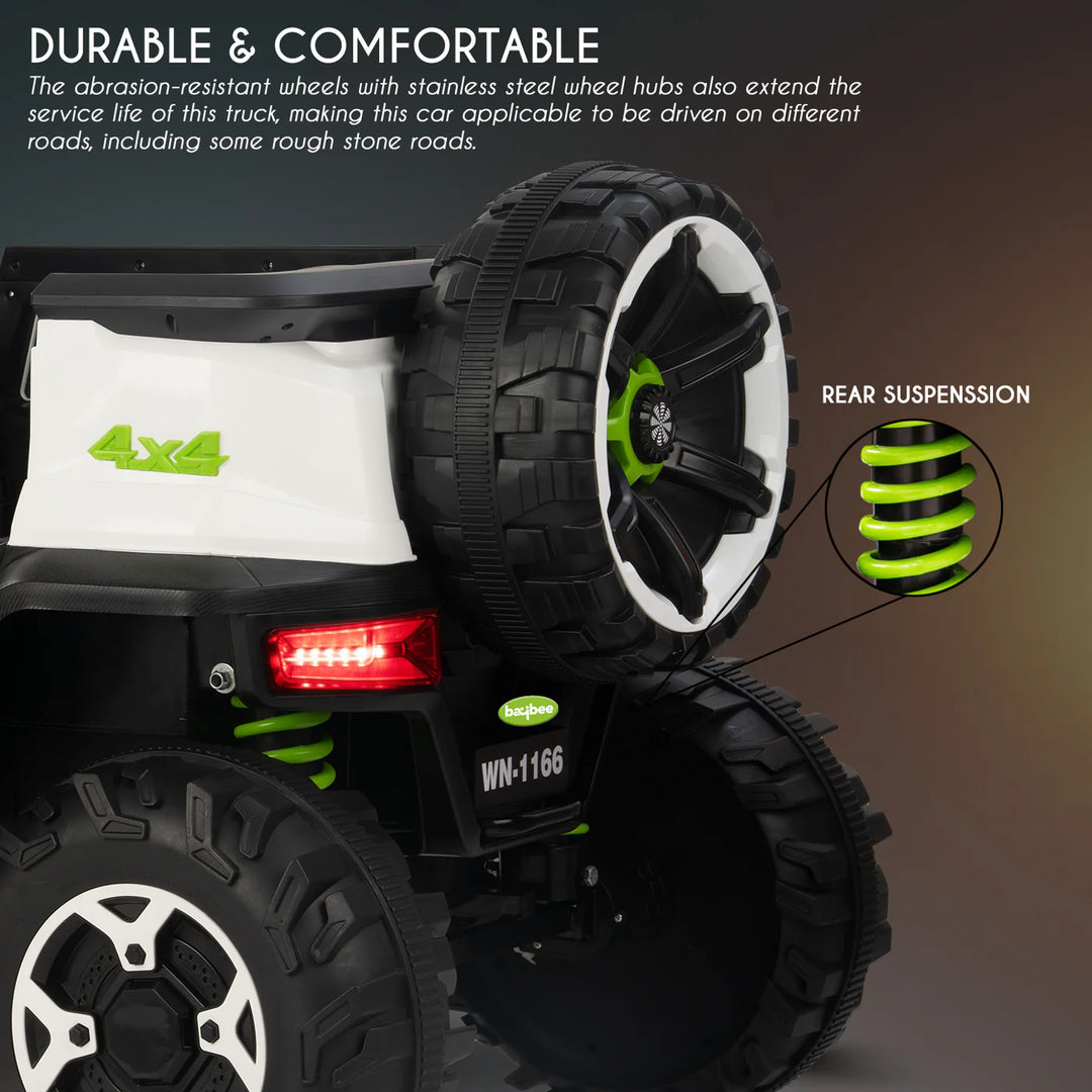 Kidzon Hulk Kids Battery Operated Jeep for Kids with Music & Light