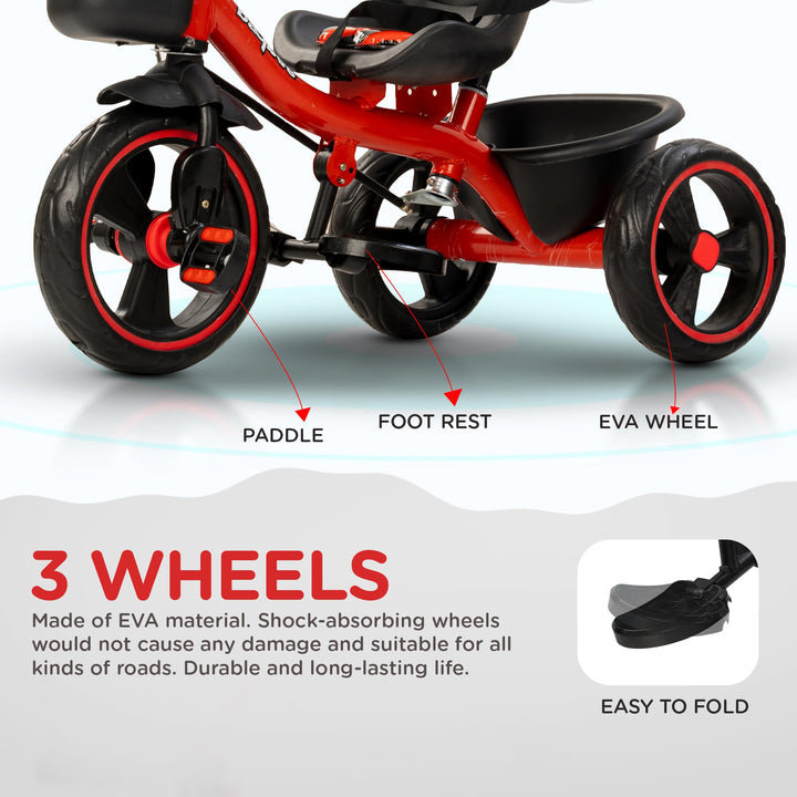 Trixg Pro Baby Tricycle for Kids, Smart Plug & Play Kids Cycle with Eva Wheels for Kids 2 to 5 Years Boy Girl