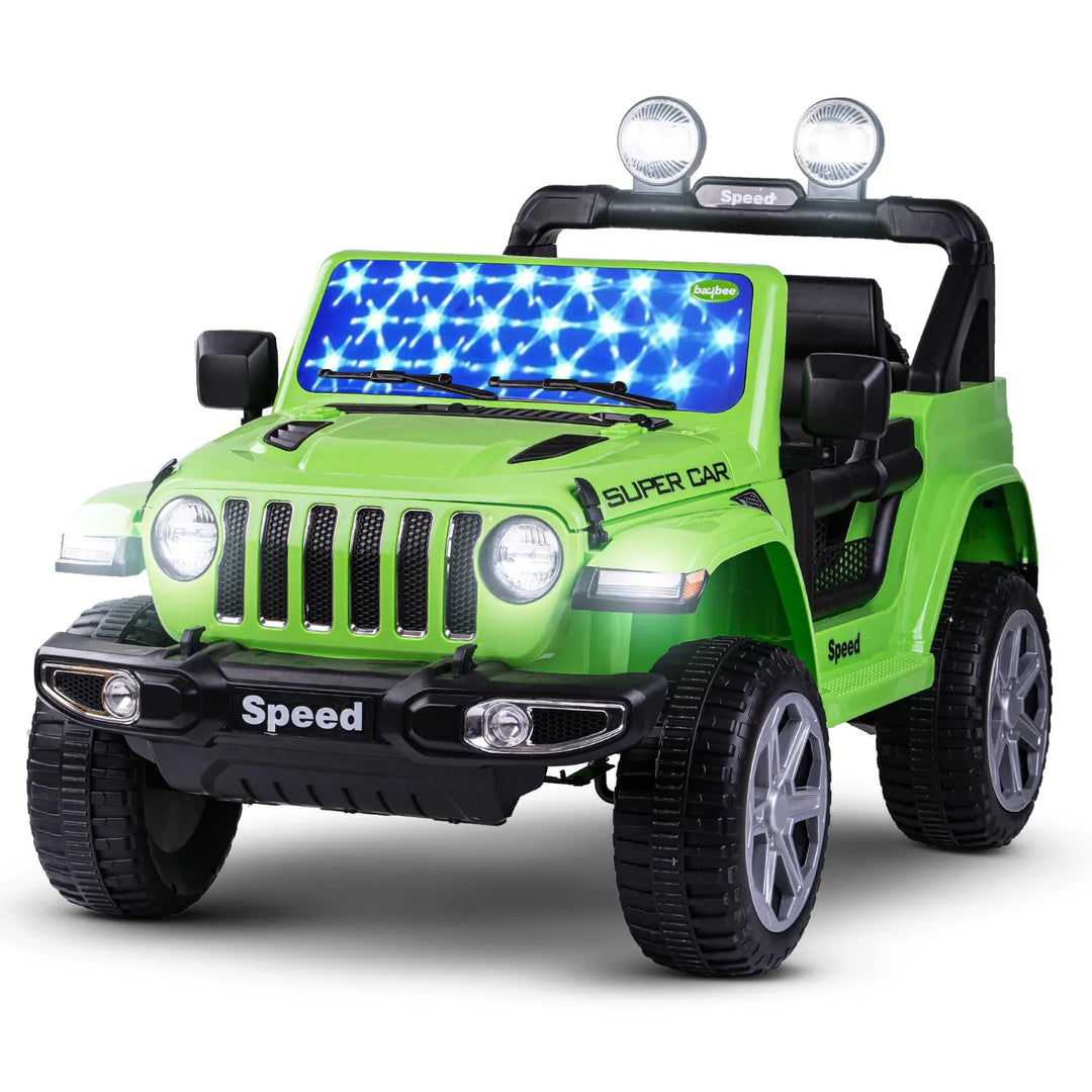 Robicun Battery Operated Car Jeep for Kids, Ride on Toy Kids Car