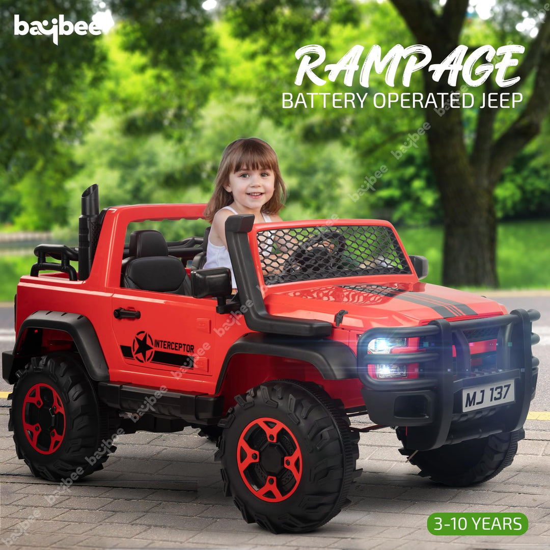 Rampage Rechargeable Battery Operated Jeep for Kids