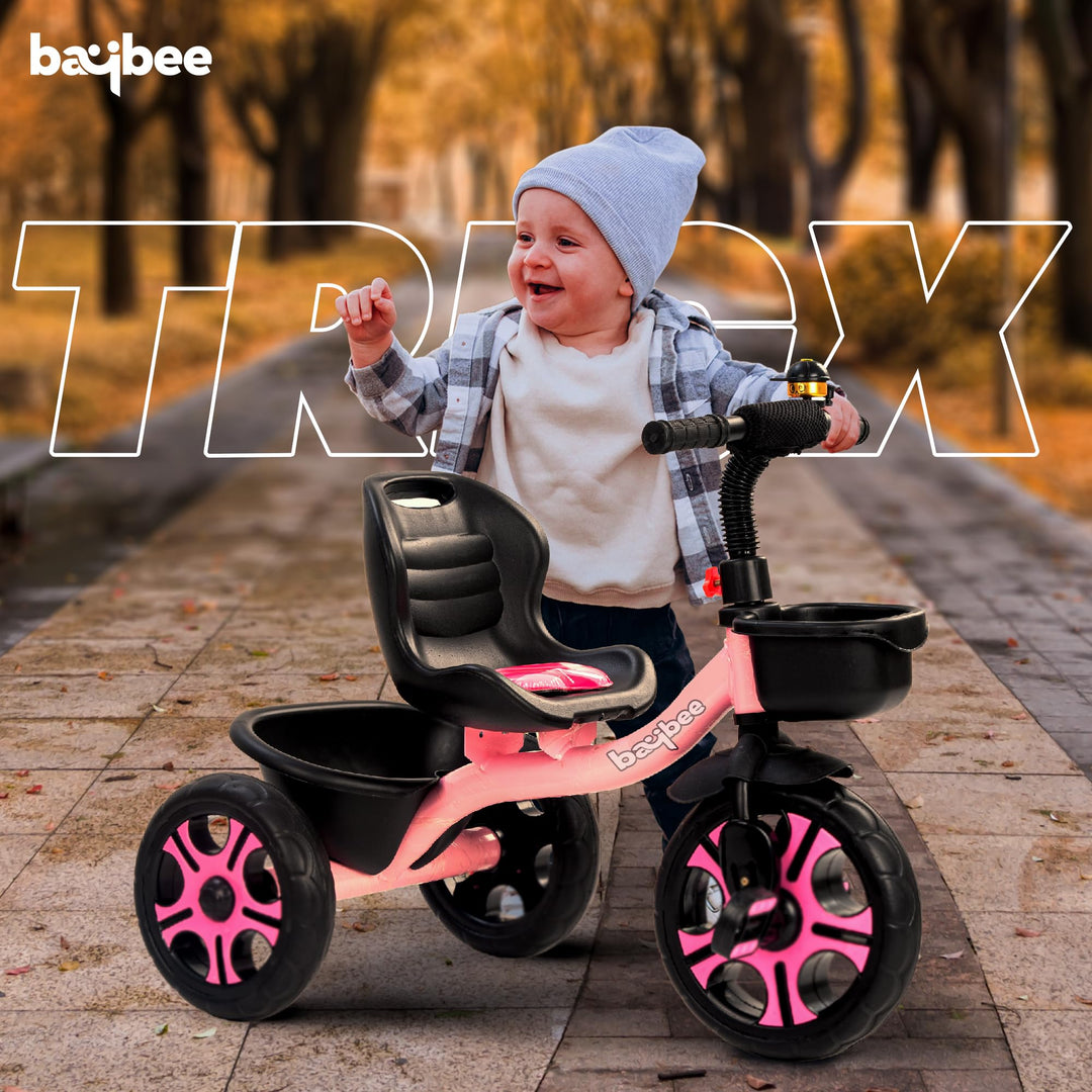 Trixg Baby Tricycle for Kids, Smart Plug & Play Kids Cycle with Eva Wheels,for Kids 2 to 5 Years Boy Girl