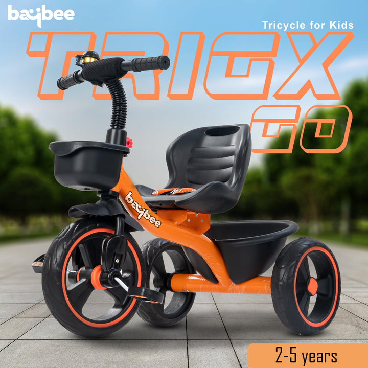 Trixg Baby Tricycle for Kids, Smart Plug & Play Kids Cycle with Eva Wheels,for Kids 2 to 5 Years Boy Girl