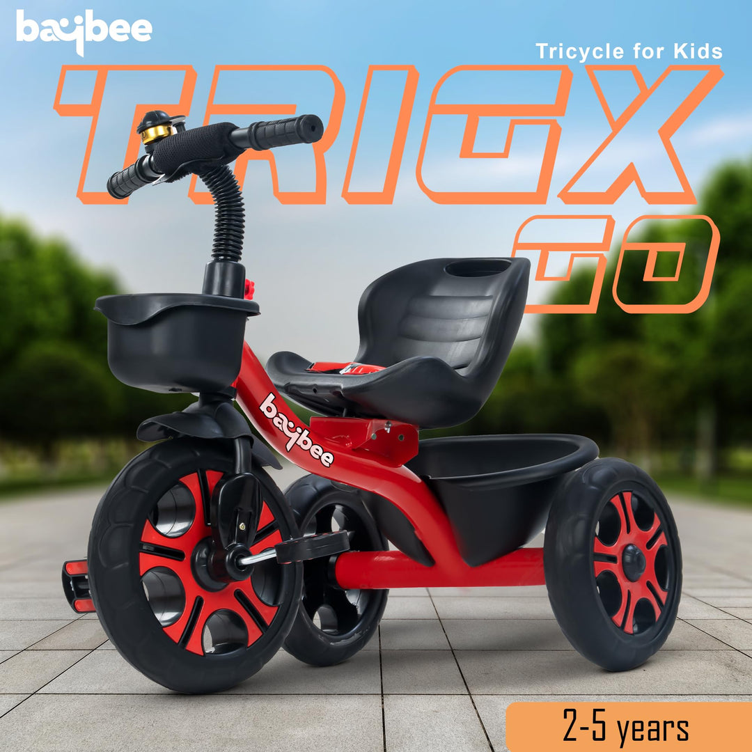 Trixg Baby Tricycle for Kids, Smart Plug & Play Kids Cycle with Eva Wheels,for Kids 2 to 5 Years Boy Girl