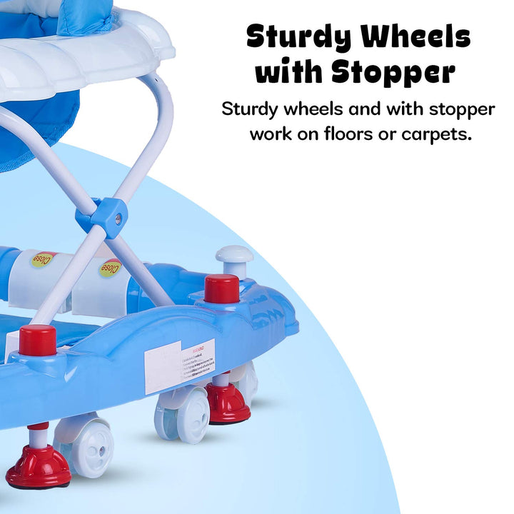 Cheezy Baby Walker Cum Rocker for Baby, Kids Walker with Height Adjustable