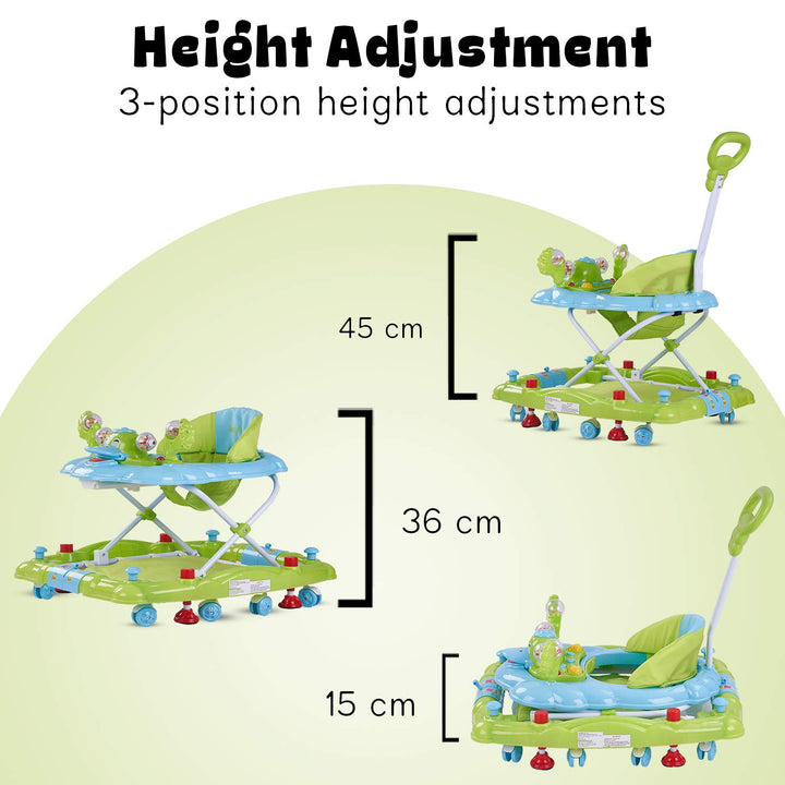 Cheezy Baby Walker Cum Rocker for Baby, Kids Walker with Height Adjustable