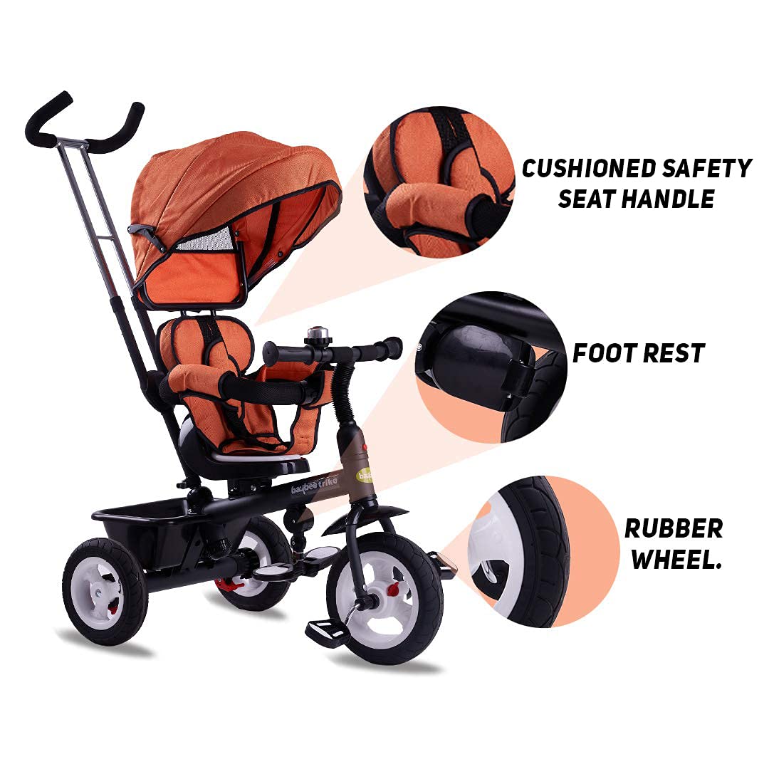 Sportz Trikes Tricycle for Kids, Baby Cycle with Parental Adjust Push Handle