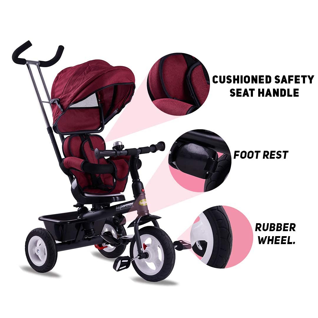 Sportz Trikes Tricycle for Kids, Baby Cycle with Parental Adjust Push Handle