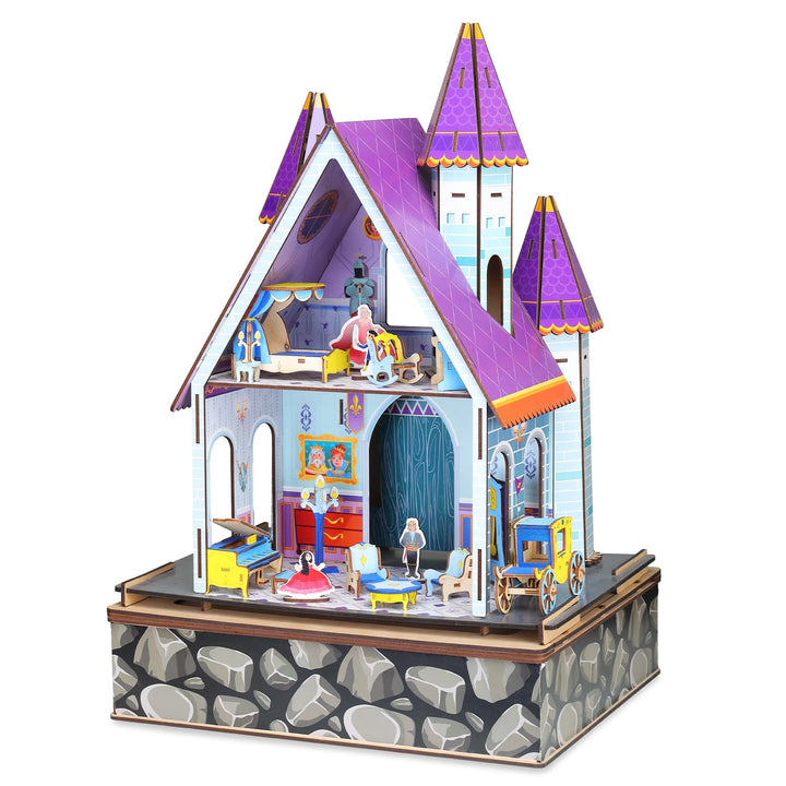 Webby Knightingale Wooden Castle Doll House for Girls & Boys, Kids Toy