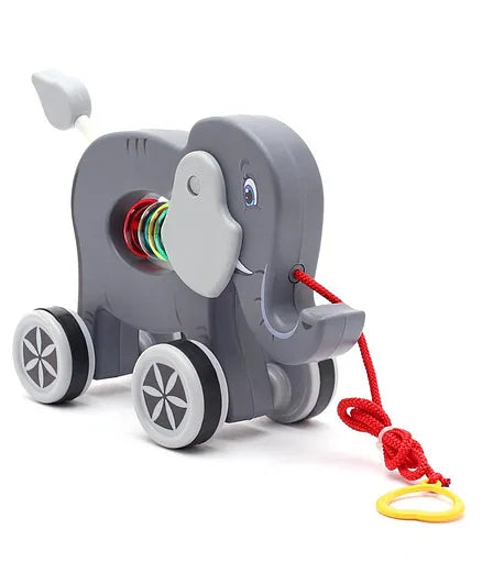 Virgo Toys Pull Along Buddy Elephant - Grey