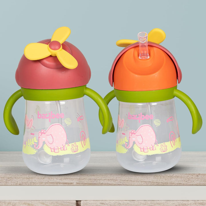 Daffodil Kids Sippy Cups for Baby 330 ml | Anti Spill Sipper Bottle with 360°