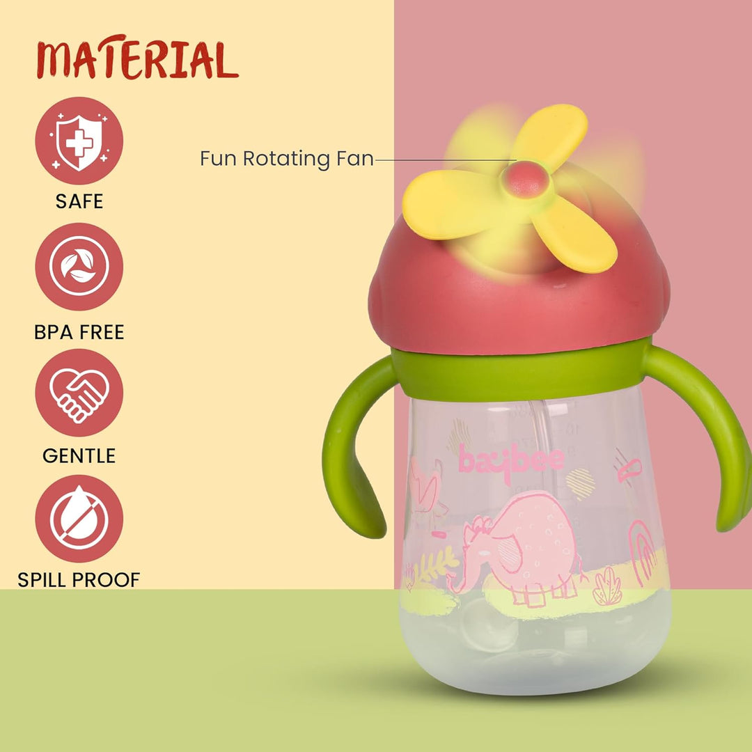 Daffodil Kids Sippy Cups for Baby 330 ml | Anti Spill Sipper Bottle with 360°