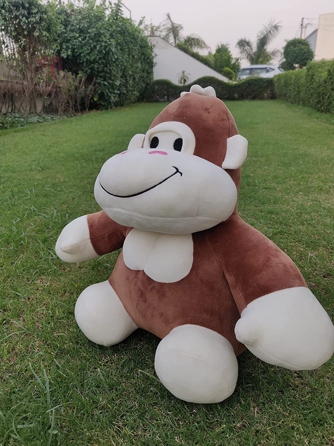 FunZoo Cute Super Toy Soft Stuffed Plush Huggable Baby Kids Toy Birthday Gift for Girls & Boys Cute Gorilla Brown 35Cm