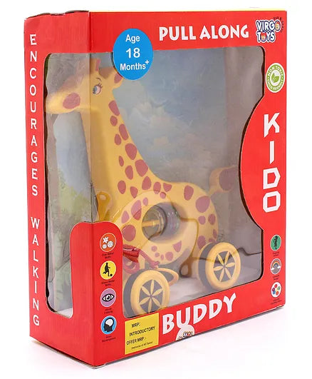 Virgo Toys Pull Along Buddy Giraffe