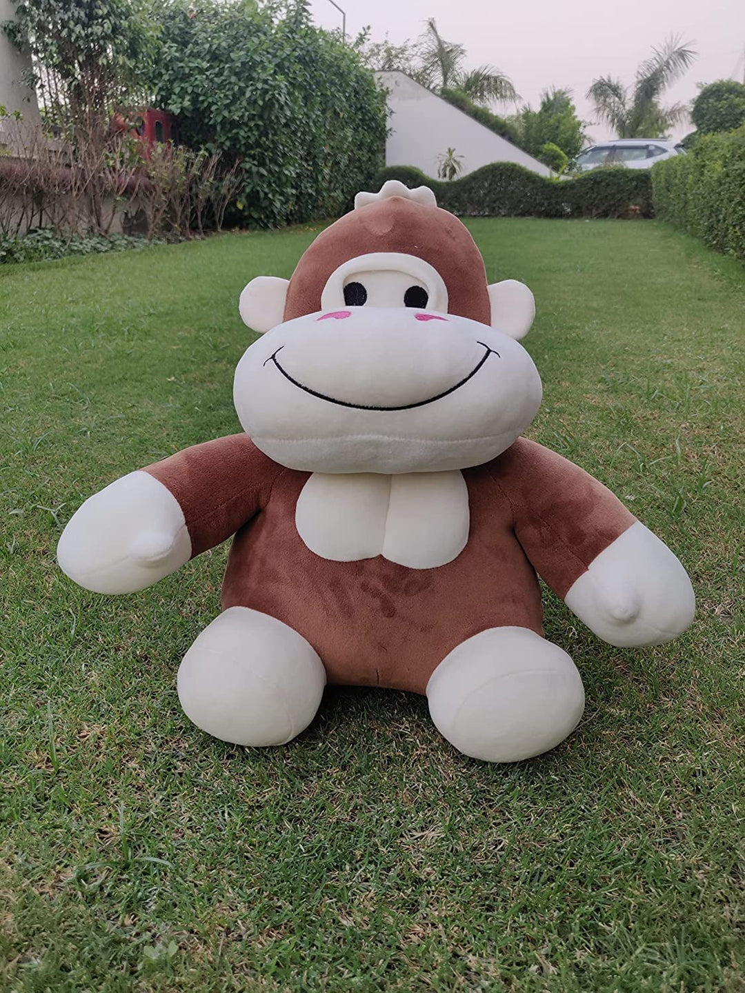 FunZoo Cute Super Toy Soft Stuffed Plush Huggable Baby Kids Toy Birthday Gift for Girls & Boys Cute Gorilla Brown 35Cm