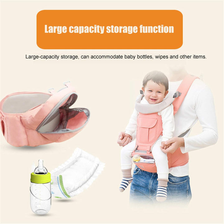 Newborn Baby Carrier Infant Backpack Hipseat Sling Front Facing Kangaroo Wrap for Toddlers 0-36 Months,