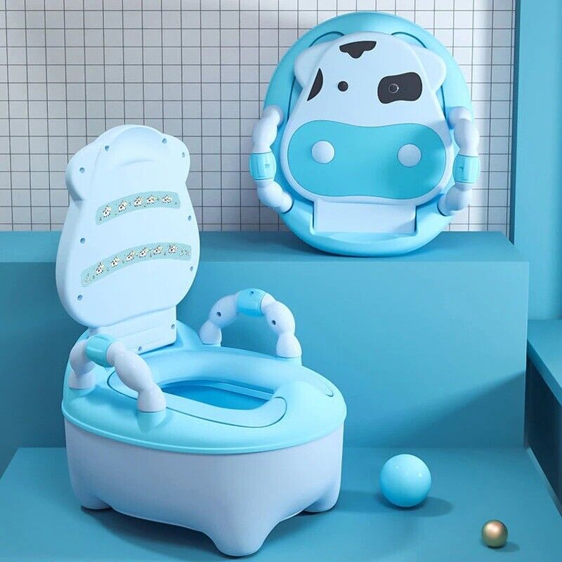 Children's Toilet Trainer, Potty Chair Seat for Boys and Girls, Animal Potty Cow