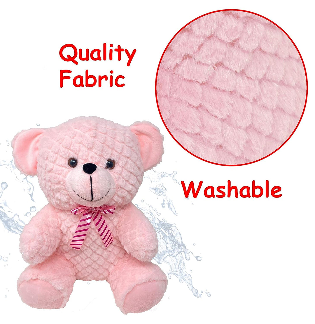 Fun Zoo Toys Soft Plush Max TEDDY 35CM  for Kids Pink