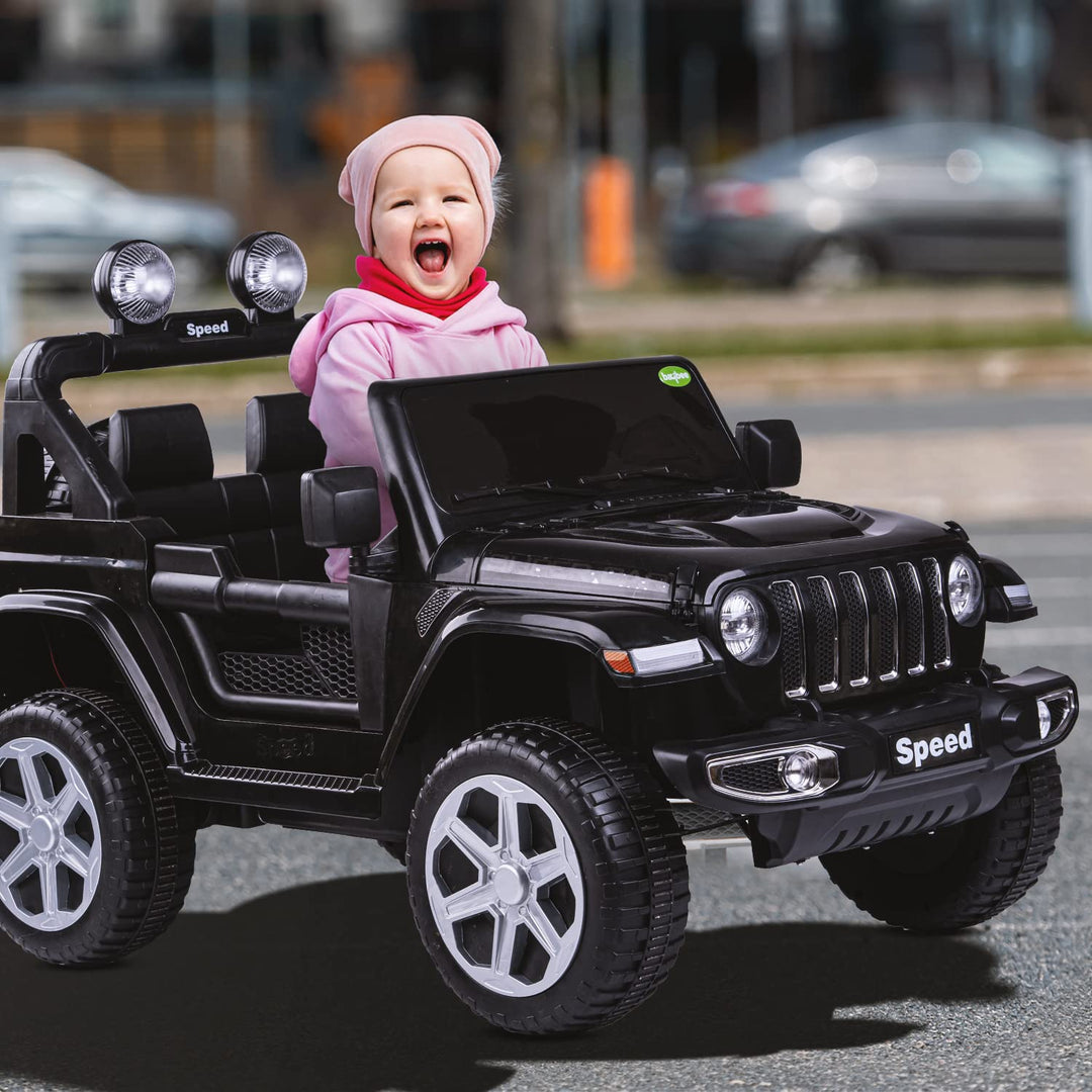 Robicun Battery Operated Car Jeep for Kids, Ride on Toy Kids Car