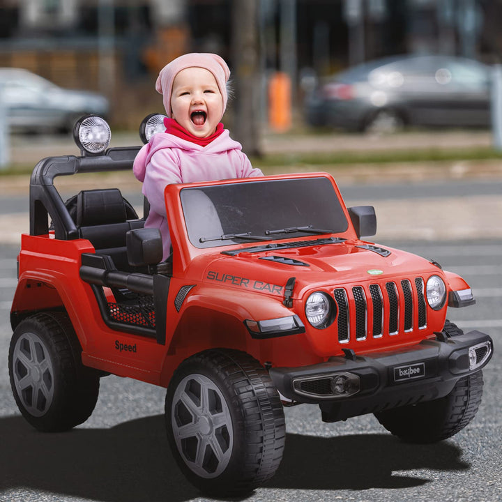 Robicun Battery Operated Car Jeep for Kids, Ride on Toy Kids Car