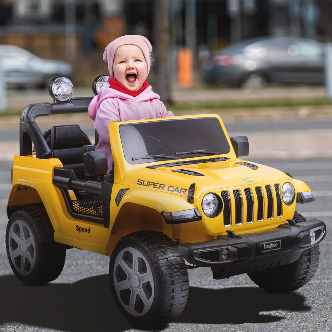 Robicun Battery Operated Car Jeep for Kids, Ride on Toy Kids Car