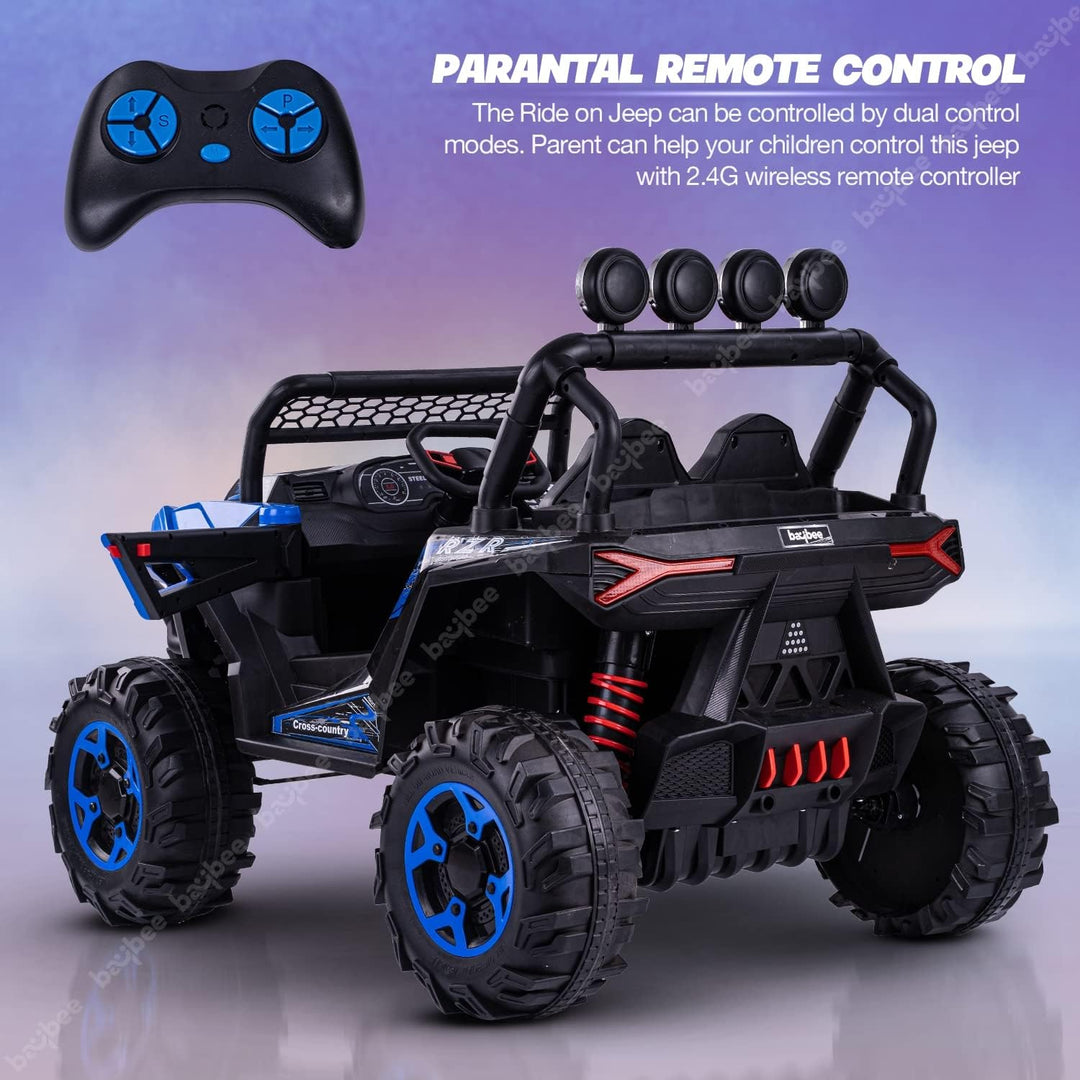 Battery Operated Jeep for Kids with Bluetooth, Music & Light | Rechargeable Car | Electric Jeep Car for Kids 3 to 8 Years Boys Girls