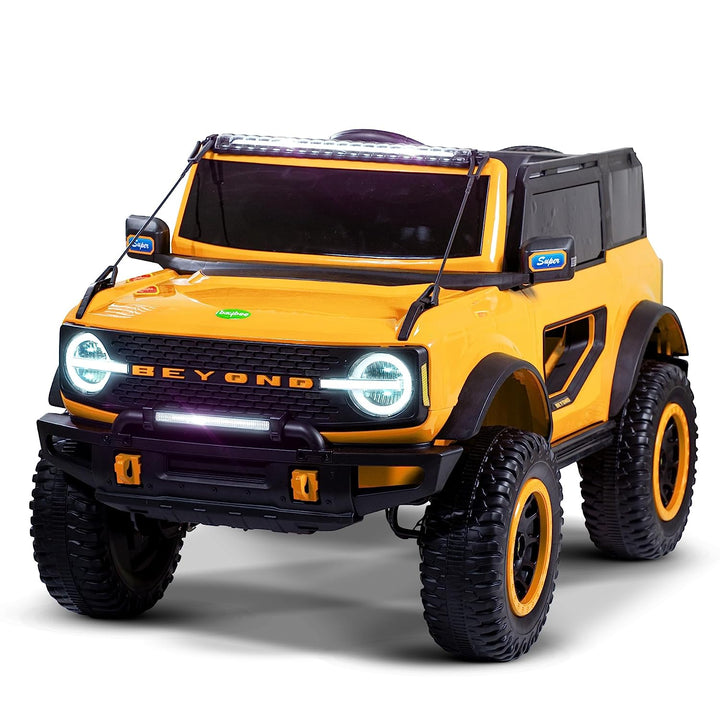 Beyond Kids Battery Operated Jeep for Kids with LED Light & Music | Electric Car Jeep | Rechargeable Car for Kids to Drive 3 to 8 Years