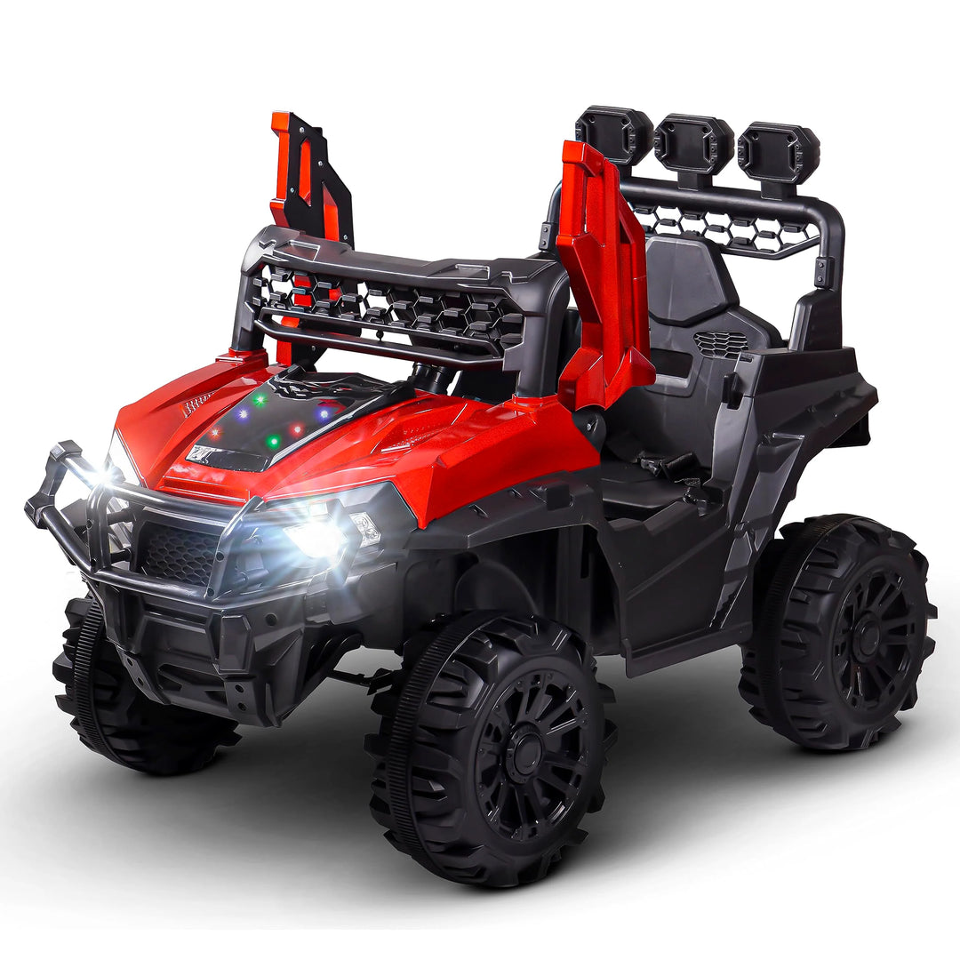 Broot Battery Operated Jeep for Kids with Remote Control, LED Light, Bluetooth & Music,  Electric Car Jeep, Rechargeable Car for Kids 3 to 8 Years Boys Girls