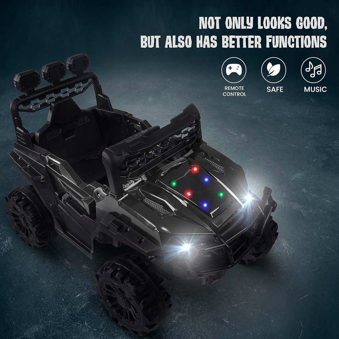 Broot Battery Operated Jeep for Kids with Remote Control, LED Light, Bluetooth & Music,  Electric Car Jeep, Rechargeable Car for Kids 3 to 8 Years Boys Girls