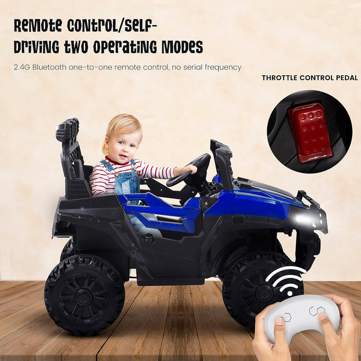 Broot Battery Operated Jeep for Kids with Remote Control, LED Light, Bluetooth & Music,  Electric Car Jeep, Rechargeable Car for Kids 3 to 8 Years Boys Girls