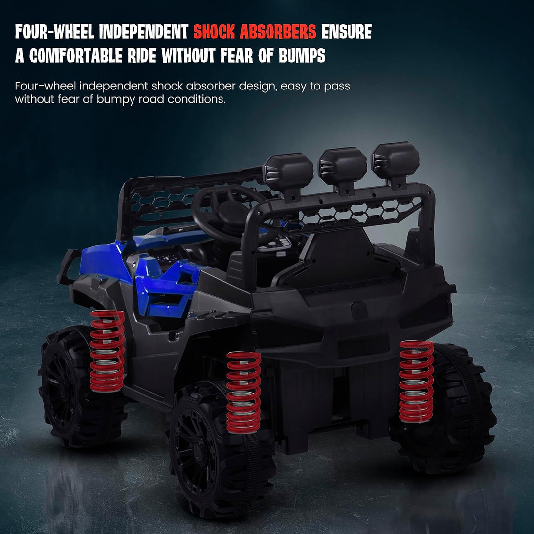 Broot Battery Operated Jeep for Kids with Remote Control, LED Light, Bluetooth & Music,  Electric Car Jeep, Rechargeable Car for Kids 3 to 8 Years Boys Girls