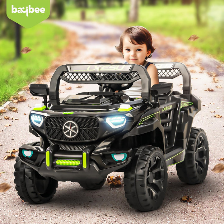 KIDZON Panther Battery Operated Jeep for Kids, Ride on Baby Car with Music & Light | Kids Jeep Rechargeable Battery Car | Electric Jeep Car for Kids to Drive 2 to 6 Years Boy Girl