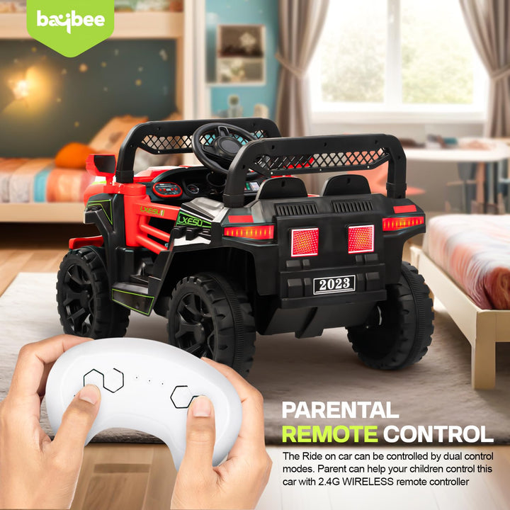 KIDZON Panther Battery Operated Jeep for Kids, Ride on Baby Car with Music & Light | Kids Jeep Rechargeable Battery Car | Electric Jeep Car for Kids to Drive 2 to 6 Years Boy Girl