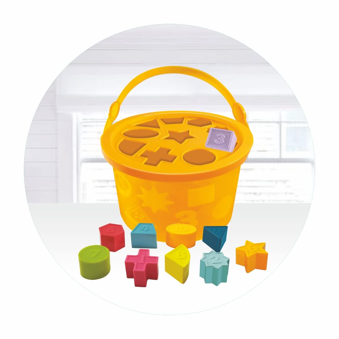 Toymate My Shape Sorter Basket A Pre School Toy with 10 Shapes & Colours