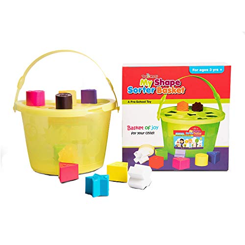 Toymate My Shape Sorter Basket A Pre School Toy with 10 Shapes & Colours