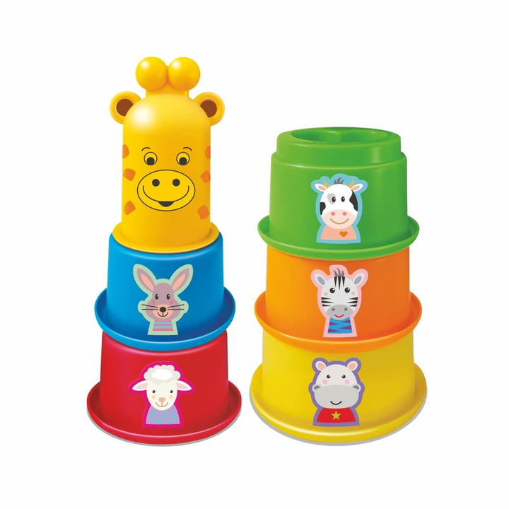 Toymate Stacking Cups with Shapes, Animals & Colors Recognition