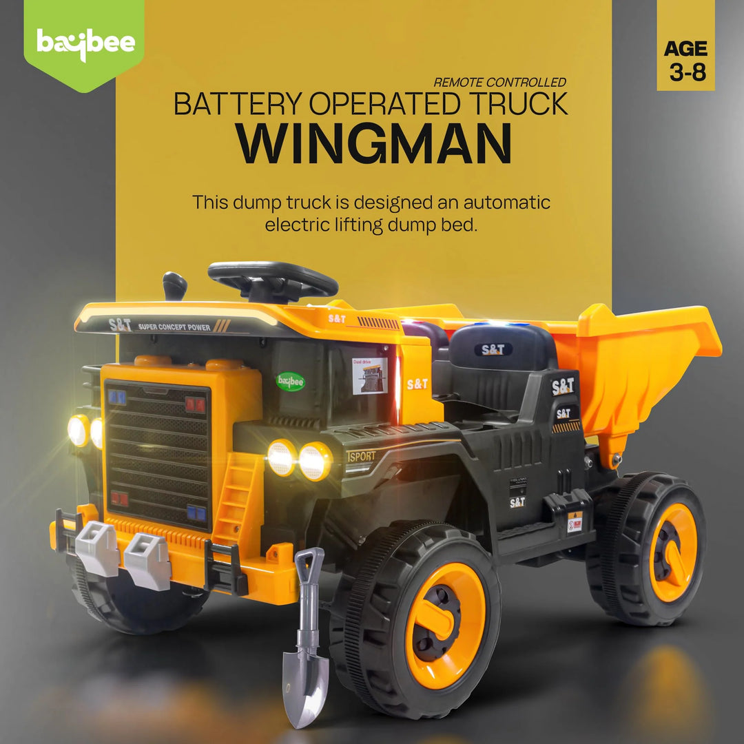 Wingman Kids Battery Operated Truck for Kids with LED Light & Music