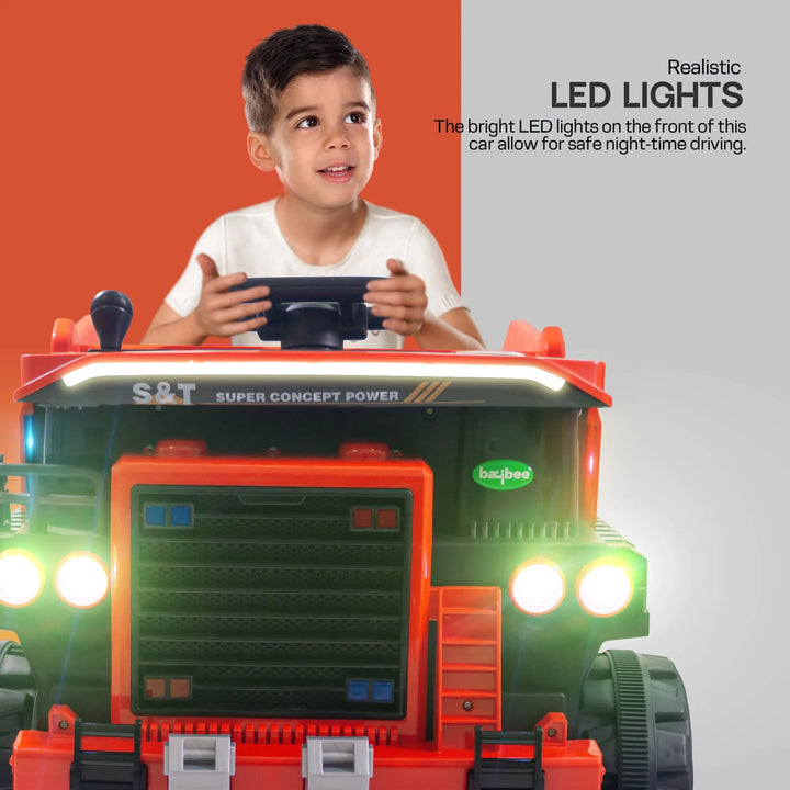 Wingman Kids Battery Operated Truck for Kids with LED Light & Music