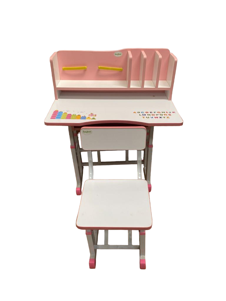 WOOD STUDY TABLE AND CHAIR FOR KIDS