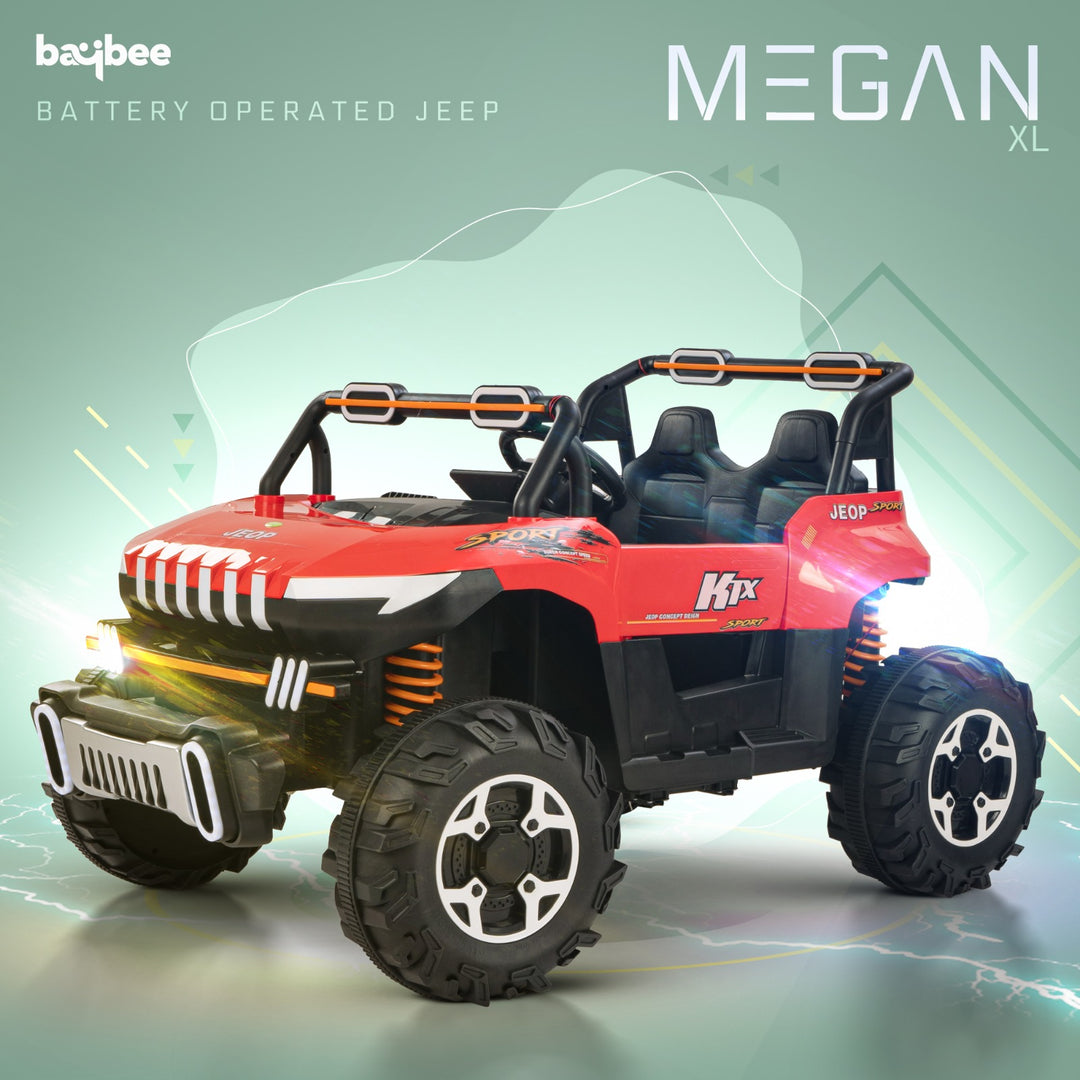 KIDZON Autobot Rechargeable Battery Operated Jeep for Kids, Ride on Toy Kids Car with Bluetooth, Music & Light