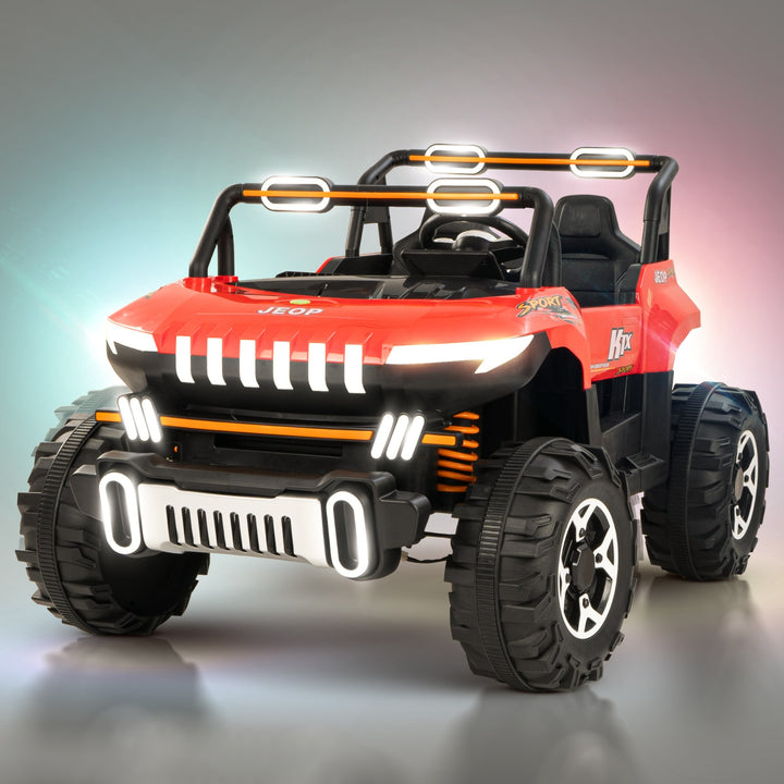 KIDZON Autobot Rechargeable Battery Operated Jeep for Kids, Ride on Toy Kids Car with Bluetooth, Music & Light