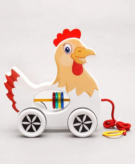 Virgo Toys Chicken Shape Pull Along Buddy