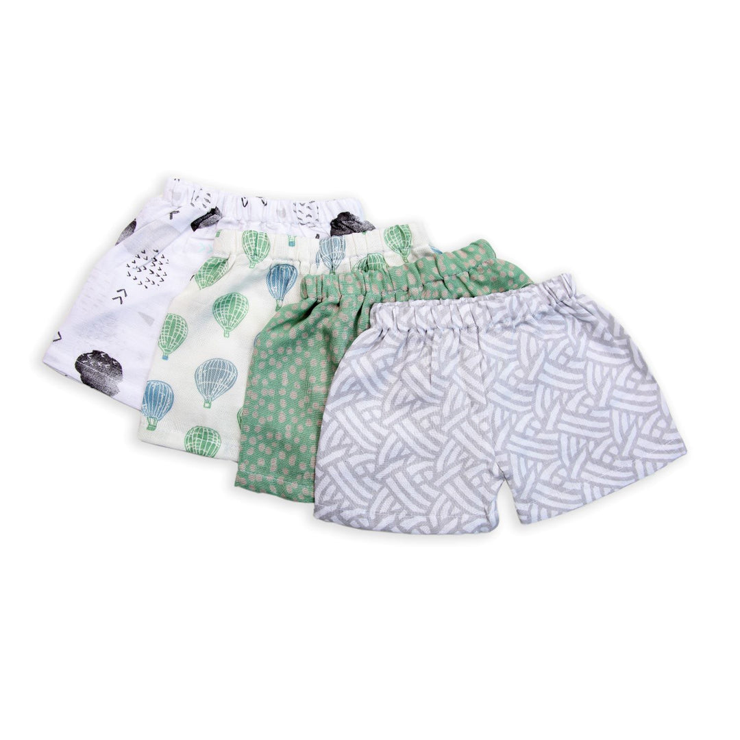 Printed Muslin Cotton Shorts Half Pant (Pack of 3)