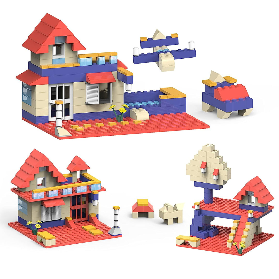 Webby Pool House ABS Building Blocks Kit, Colourful Bricks and Blocks Construction Play Set, Fun Creative Toy Set for 5+ Years Kid (182 Pcs)