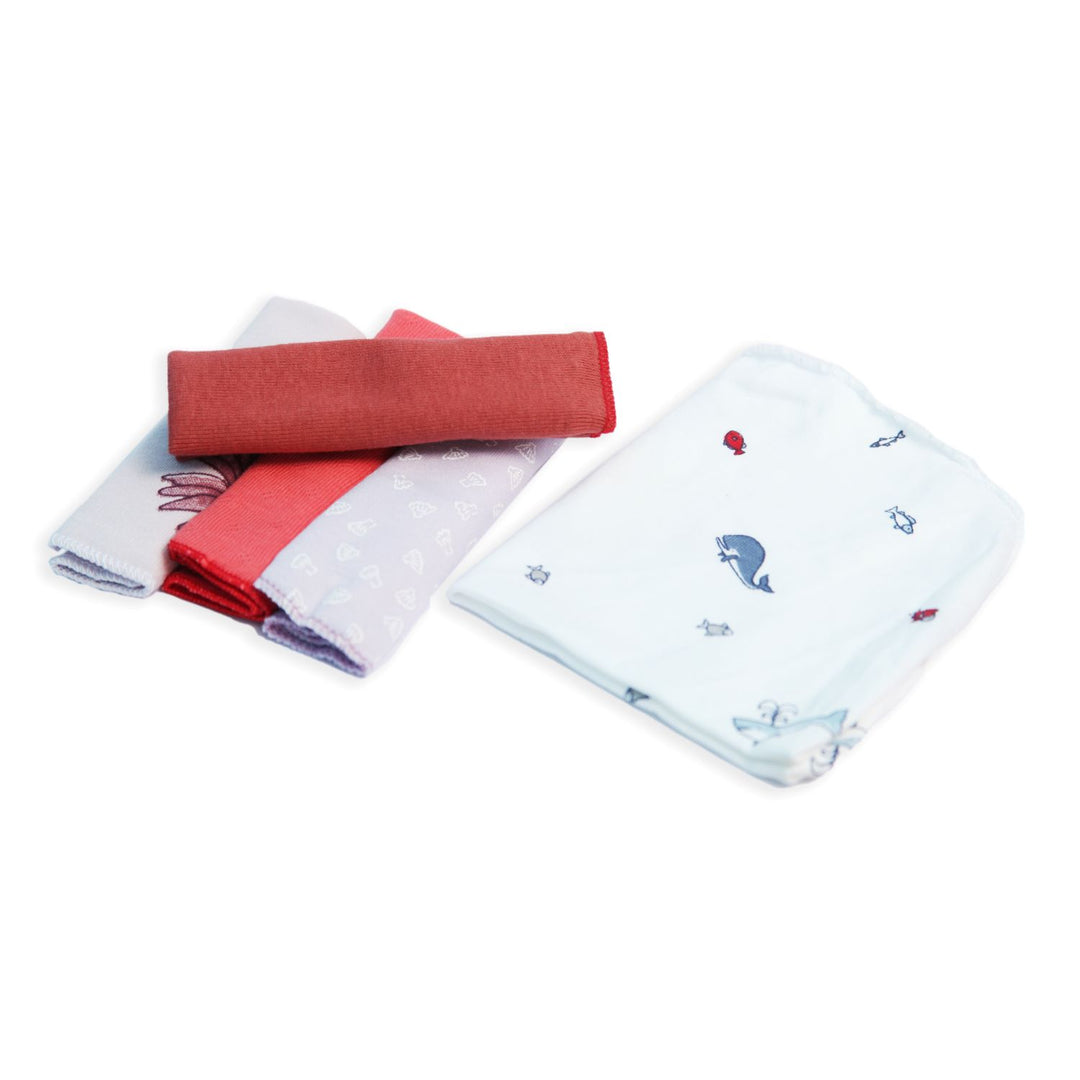 Towel for New Born, Ultra-Soft & Absorbent Baby Napkins Wash cloth | Face  Baby Towel Napkin for Kids Pck 5 ( Set of 2)