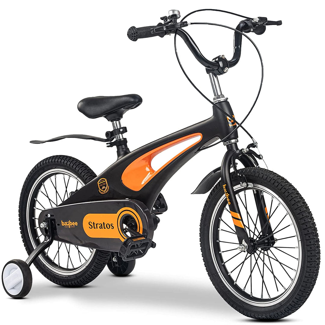 Stratos 16T Kids Cycle Bicycle | Magnesium Alloy Kids Bicycle Cycle with Training Wheels, Disc Brake, Chain Guard | Kids Baby Cycle Bike Bicycle | Baby Bicycle Cycle for Kids 3 to 7 Years