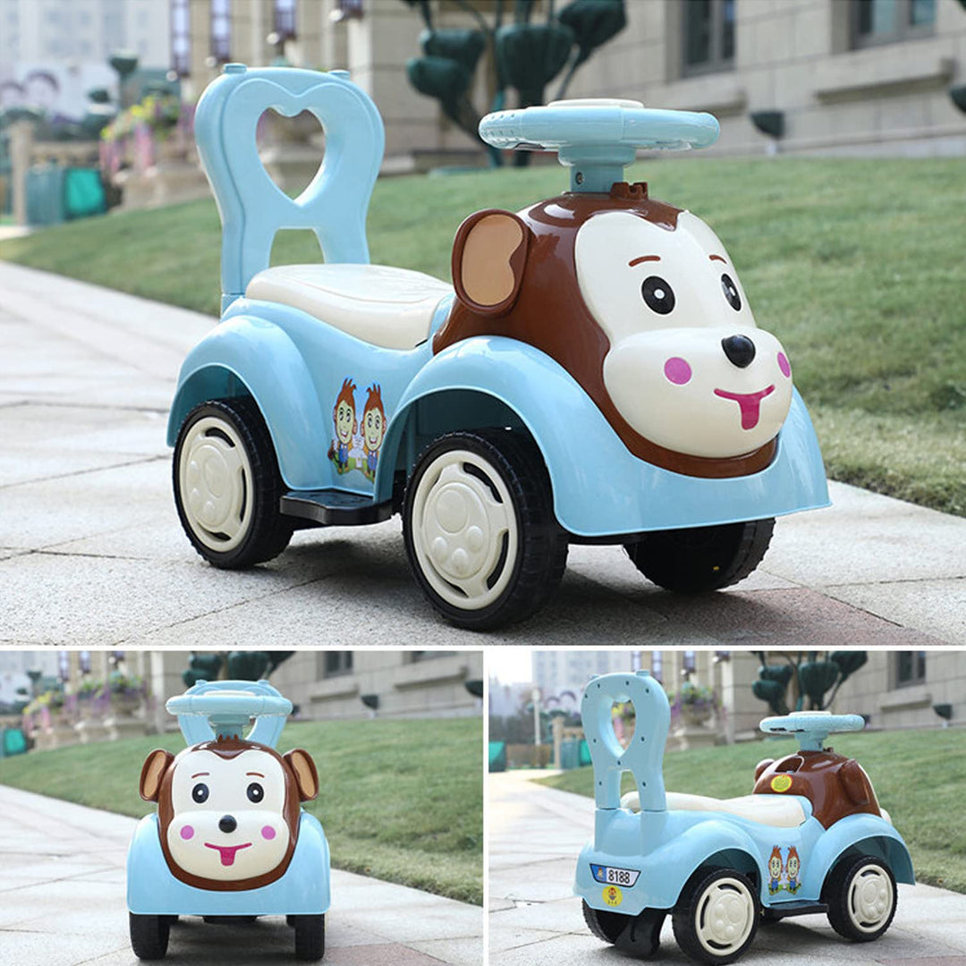 KIA Kids Car Ride-On Baby Car with Light and Music Baby Toy Car for Children - Push Car Rider Toddlers with Smooth Wheels Baby Car Suitable for Boys & Girls Age 1-3 Years