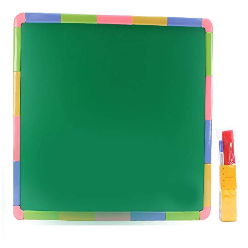 Ratna's 2 in 1 White & Green Magic Dream's Double Sided Writing Board Educational Preschool Learning Reading Writing Development Toys for Kids/Toddlers 1 year+