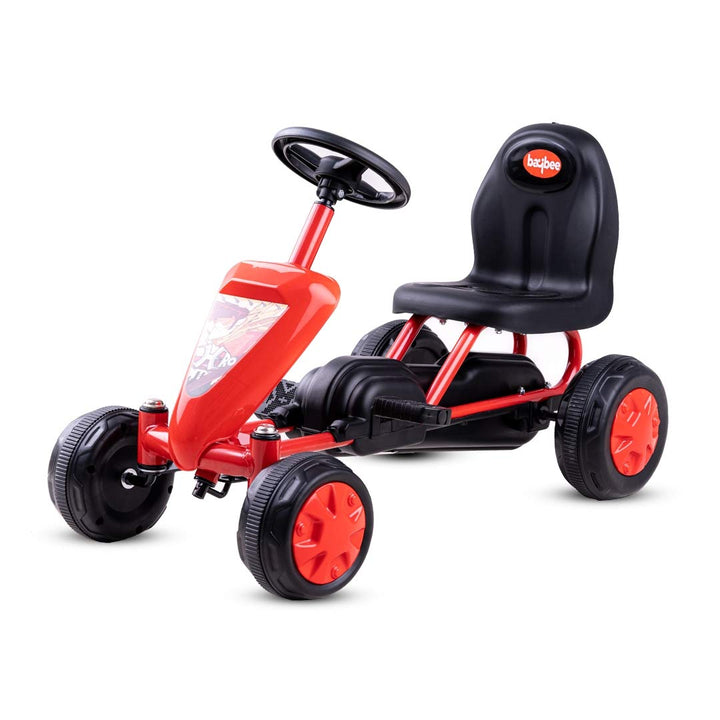 Kids Mini Cruiser Pedal Go Kart Racing Ride on Toy car for Baby with Curved Seat Baby Tricycle Kid's Trike Bicycle Children Tricycle for Boys & Girls 1-3 Years