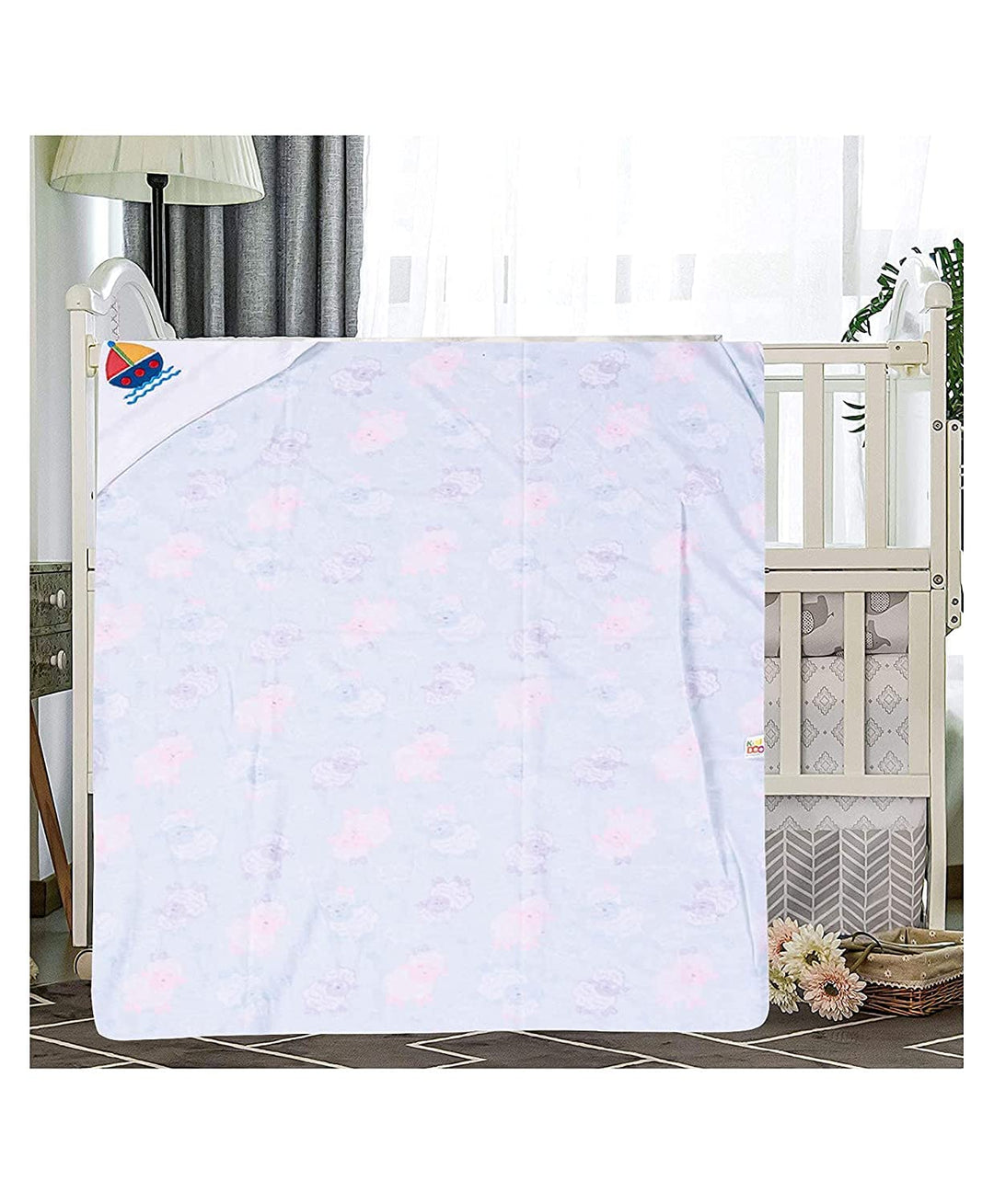 Premium Baby Blankets for Newborn with Hood Towel-Nursery Crib Blanket 100% Cotton Shower Gift Wrapper for Newborn 0,6 to 2 Years Snuggle Pod Baby Easy to Wrap